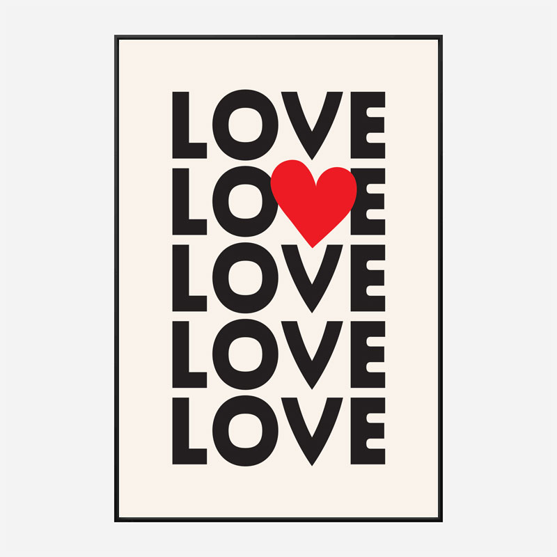 Love Love Love Art Print